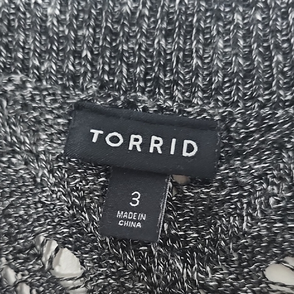 Torrid Charcoal Knit Sweater - Picture 4 of 6